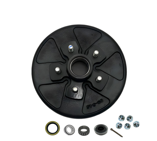 Brake Hub and Drum - 3.5k Axle - 5 on 4.5" Bolt Pattern - 10" Drum - Image 3