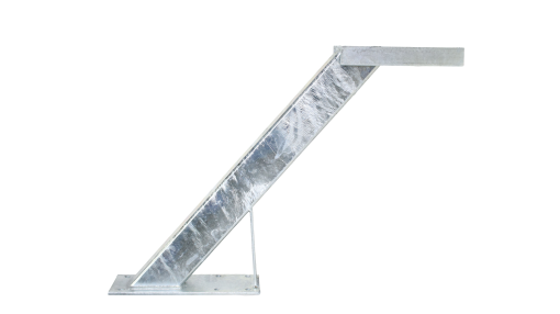 Winch Stand, with Welded Seat 3" X 4" Heavy Duty Post, 32" Tall, 45 Deg Angle Hot Dipped Galvanized