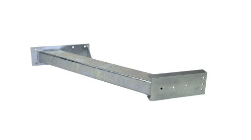 Winch Stand, with Welded Seat 3" X 4" Heavy Duty Post, 32" Tall, 45 Deg Angle Hot Dipped Galvanized - Image 2