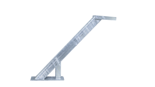 Winch Stand, with Welded Seat 3" X 4" Heavy Duty Post, 48" Tall, 60 Deg Angle Hot Dipped Galvanized