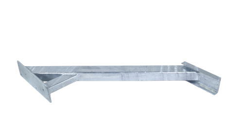 Winch Stand, with Welded Seat 3" X 4" Heavy Duty Post, 48" Tall, 60 Deg Angle Hot Dipped Galvanized - Image 2