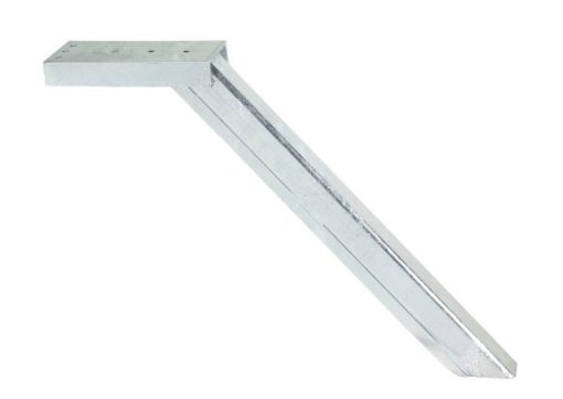 Winch Stand Adjustable, Assembly, 3" X 4" Heavy Duty Post, 48" Max Length, 45 Deg Angle Hot Dipped Galvanized - Image 3