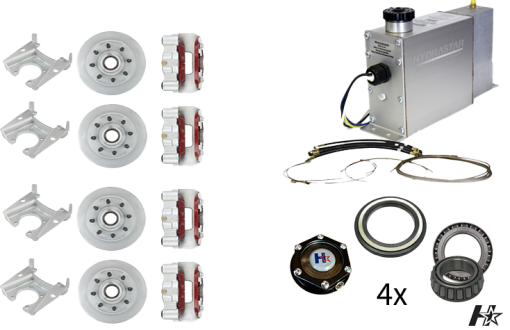 Hydrastar  8K  Axles, 8 Lug Integral Tandem Axle Trailer Disc Brake Kit (5/8") {E8K-T5} - Dexter Axle / Lippert