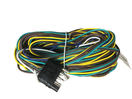 5 Way Flat Wiring Harness, 35 Foot, 30"Ground, (Brown, Green, Yellow, Blue, White)