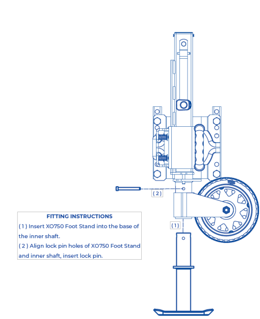 XO750 Foot Stand - Image 3