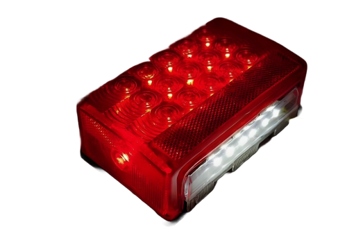 Tail Light Low Profile - J71L - Submersible LED - LH w/ License Illuminator - Image 2