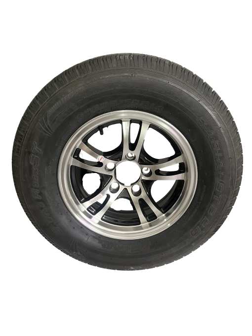 Tire and Wheel Assembly, ST205/75R14, Load Range D, 8 Ply, 5 on 4.5", Aluminum Wheel - Image 2