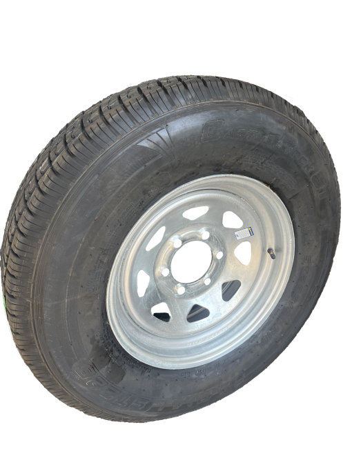 Tire and Wheel Assembly, ST235/80R16, Load Range E, 10 Ply, 6 on 5.5", Galvanized Wheel