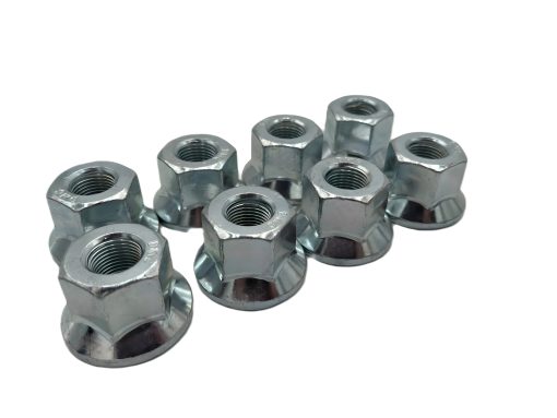 Flange Lug Nut 5/8"-18 - Clear Zinc